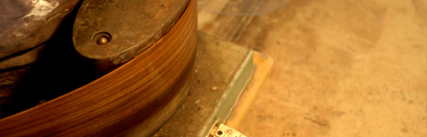 Guitar mould in the workshop