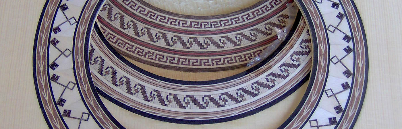 Hand-made inlay strips